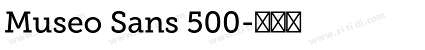 Museo Sans 500字体转换